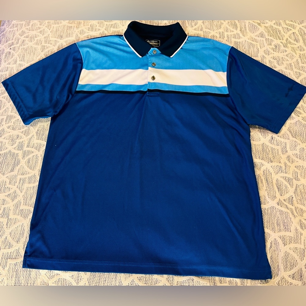 Ben Hogan Performance Size L Navy/White Polo/ Golf Shirt